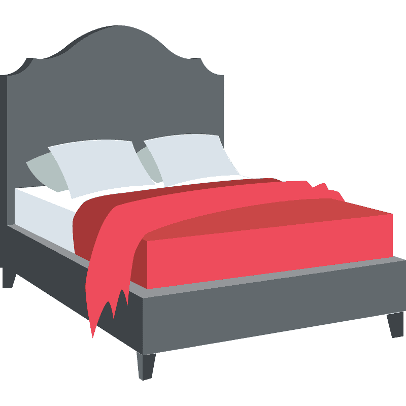 Bed clipart free for kids