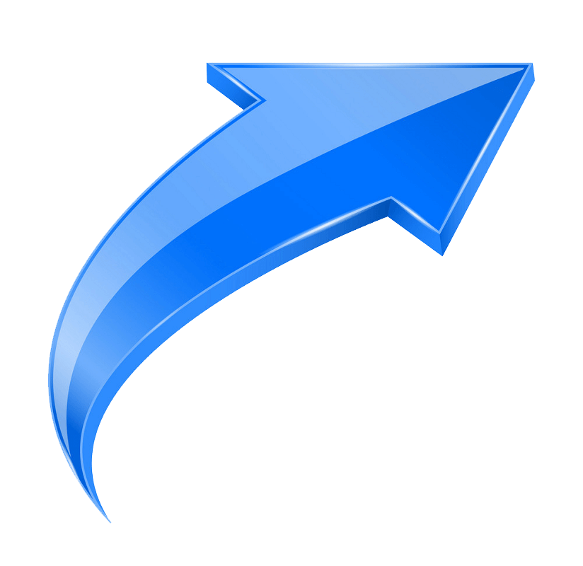 Blue Arrow clipart transparent