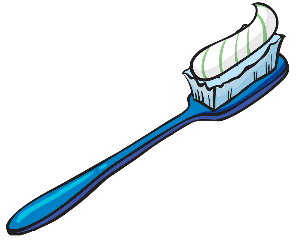 Blue Toothbrush clipart transparent