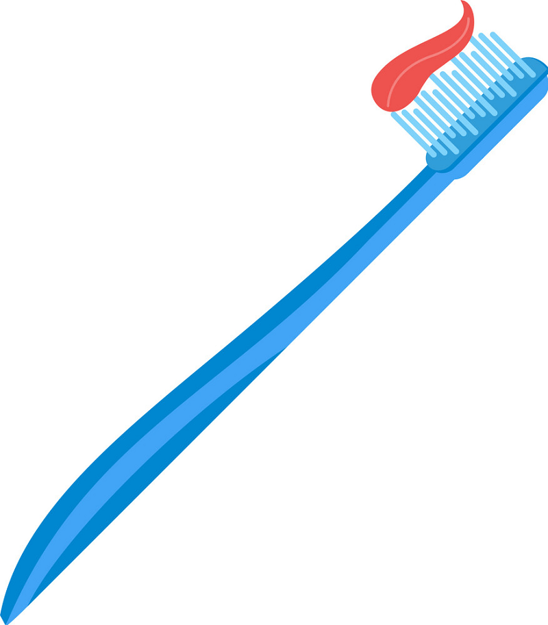 Blue Toothbrush clipart