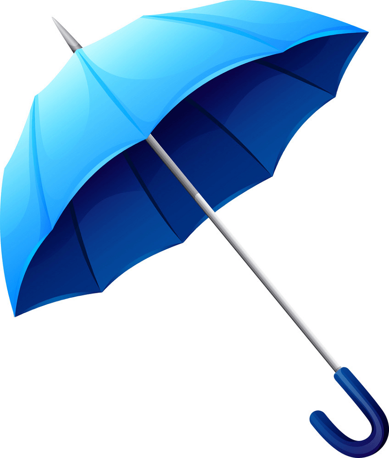 Blue Umbrella clipart 1
