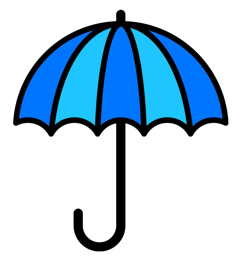 Blue Umbrella clipart transparent