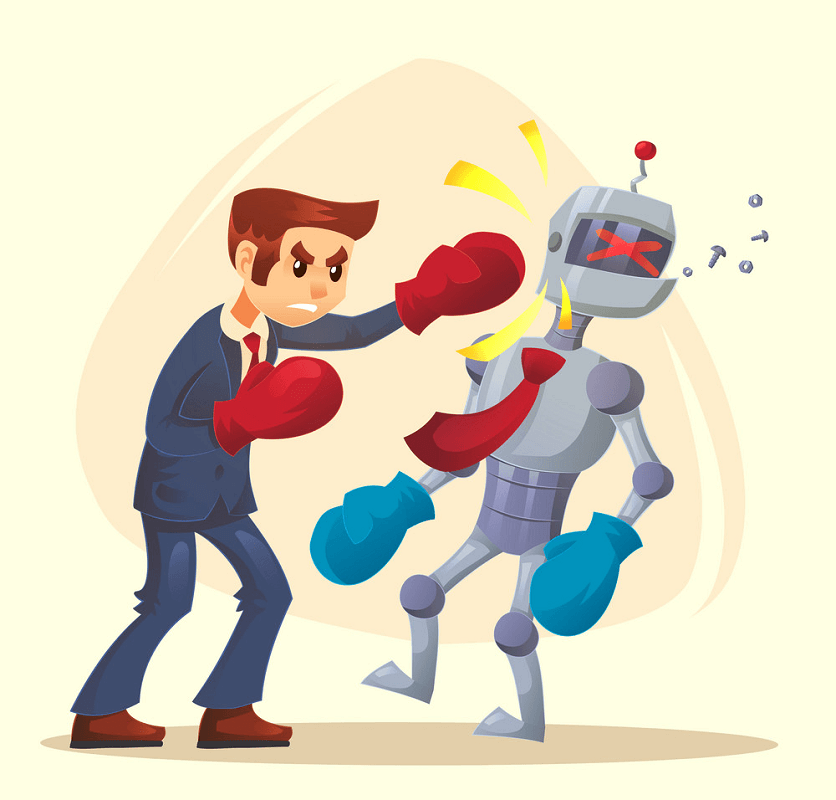 Boxing Robot clipart