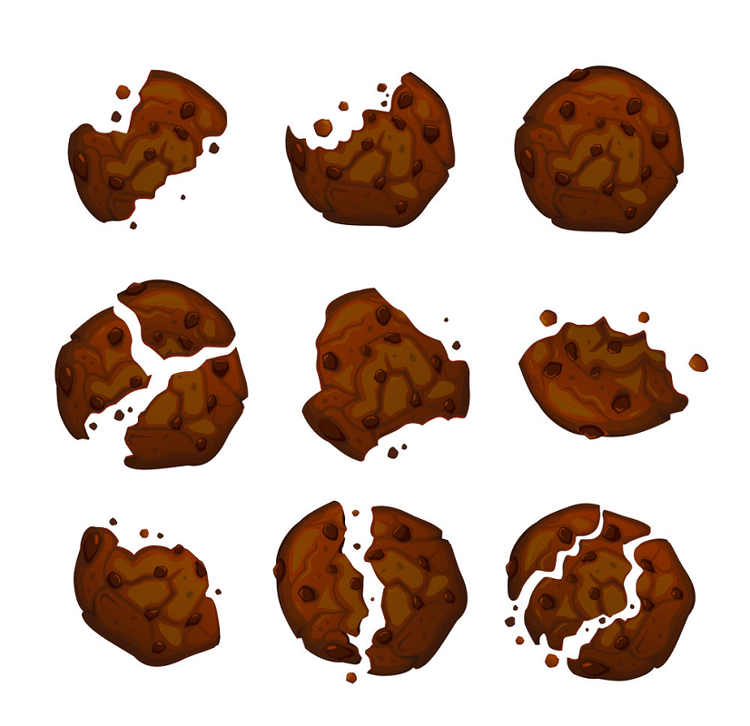 Broken Cookies clipart
