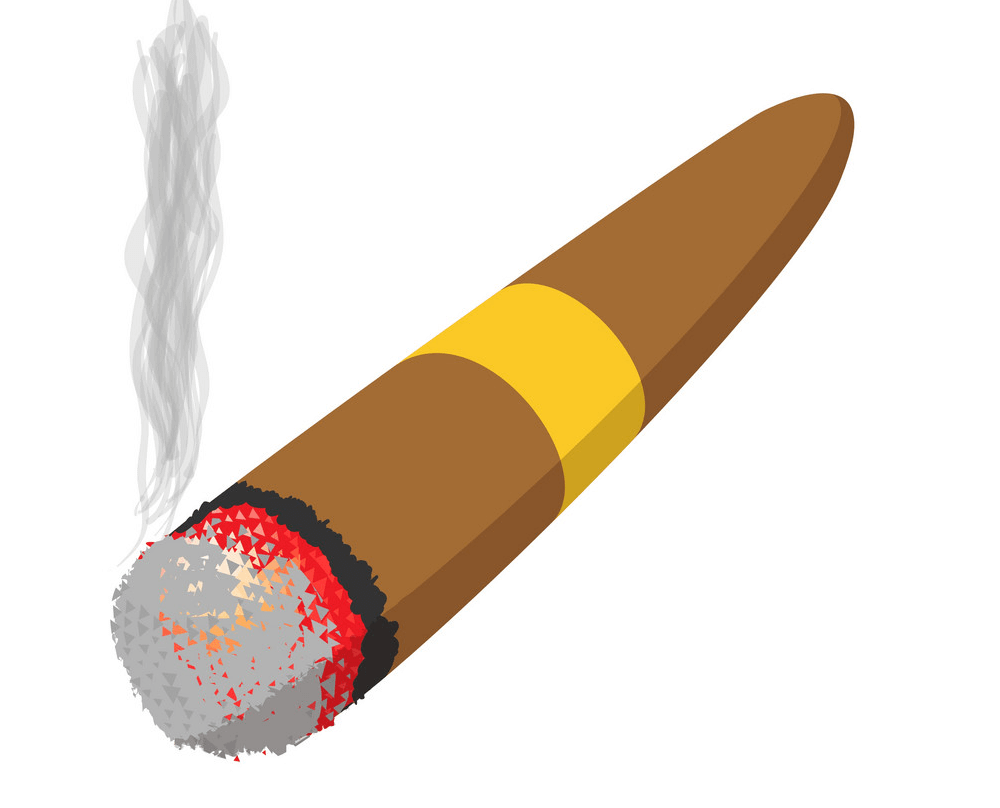 Burned Cigar clipart