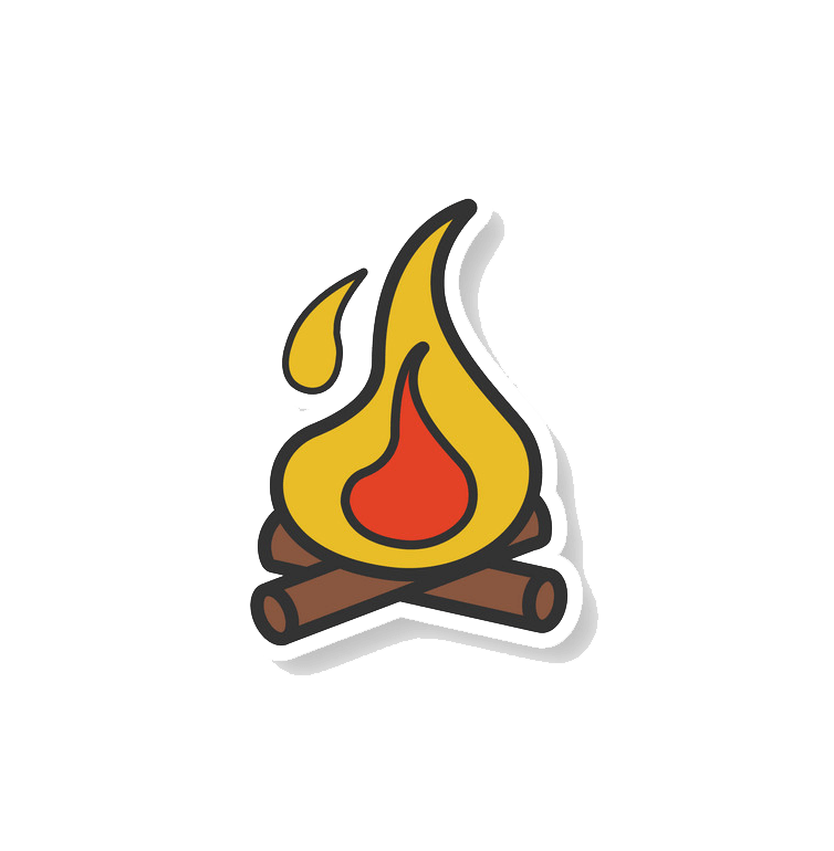 Campfire Icon clipart transparent