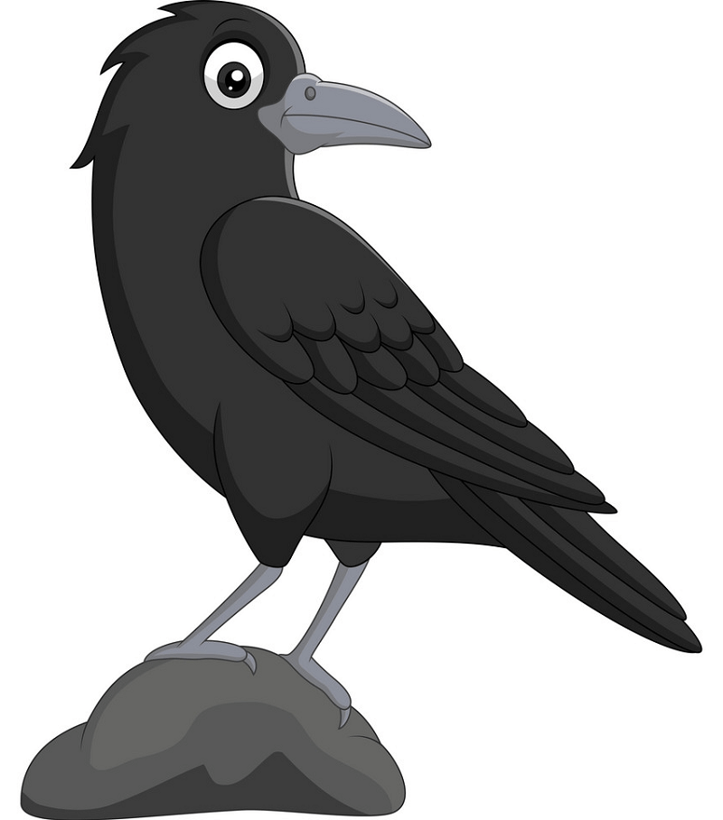 Cartoon Crow clipart 1
