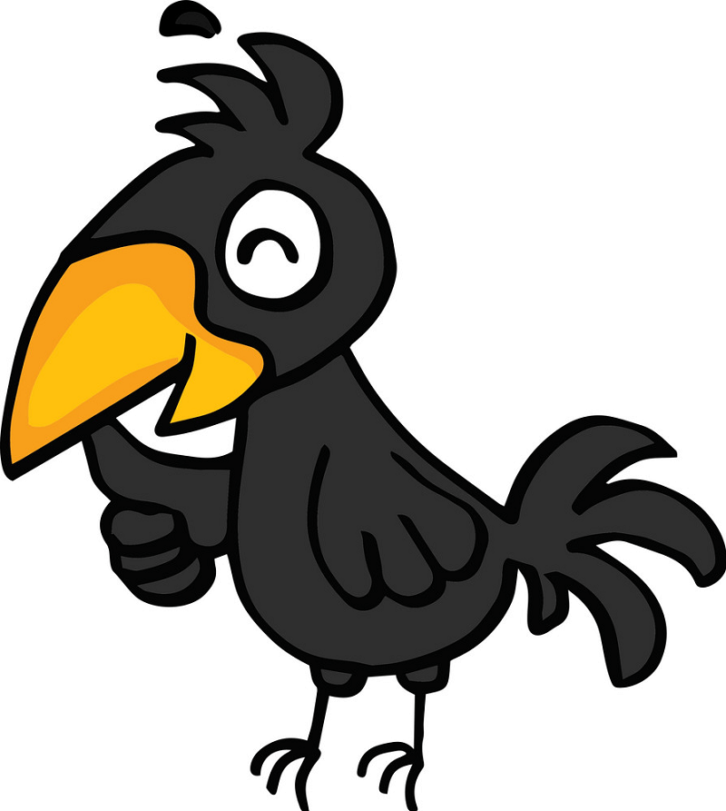 Cartoon Crow clipart