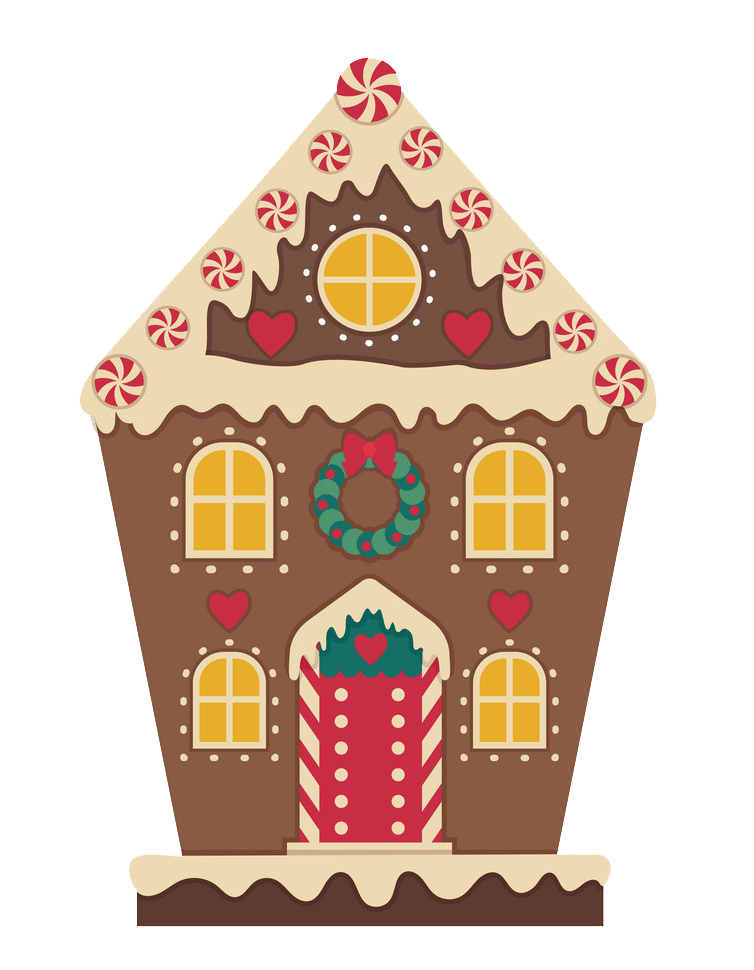 Christmas Gingerbread House clipart transparent