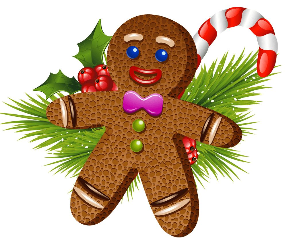 Christmas Gingerbread Man clipart 1