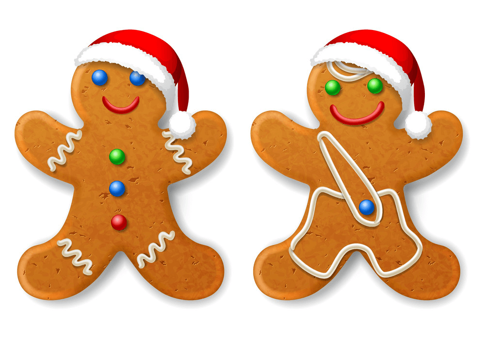 Christmas Gingerbread Man clipart