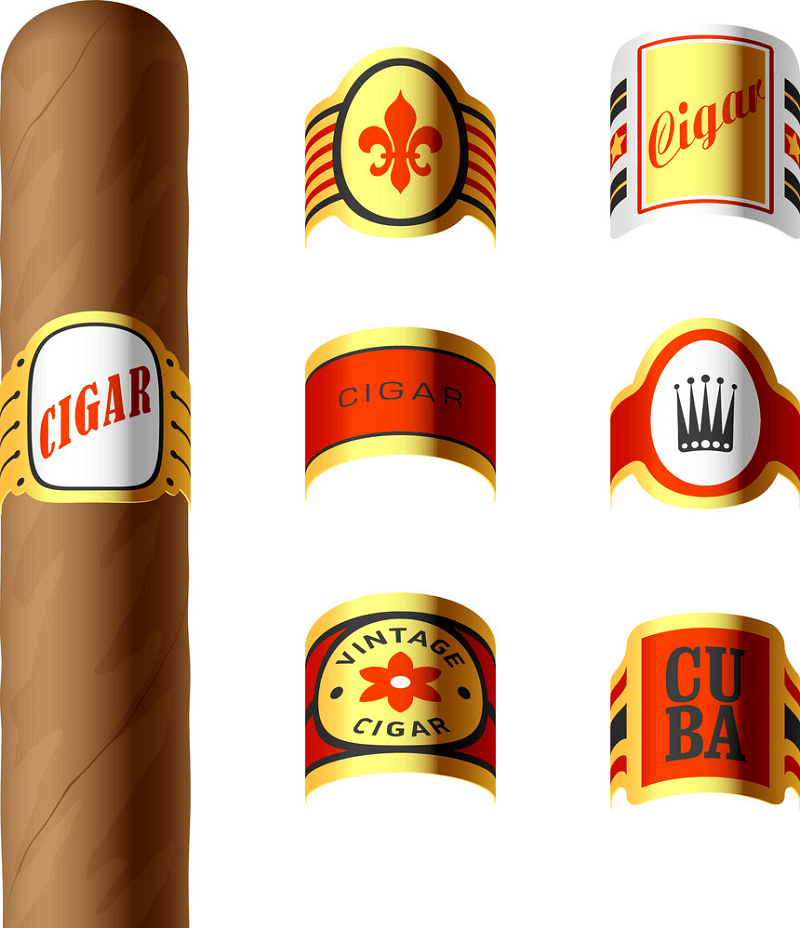 Cigar Labels clipart