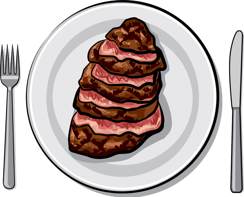 Cooked Beef Steak clipart transparent