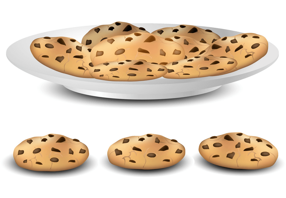 Cookies on Plate clipart 1
