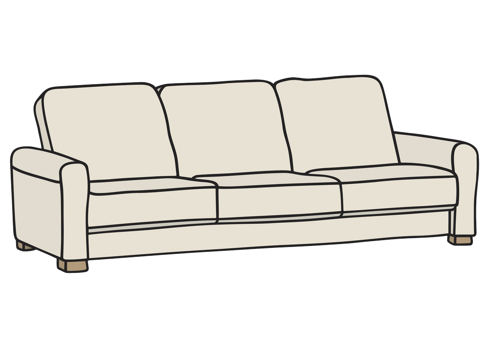 Couch clipart transparent 1