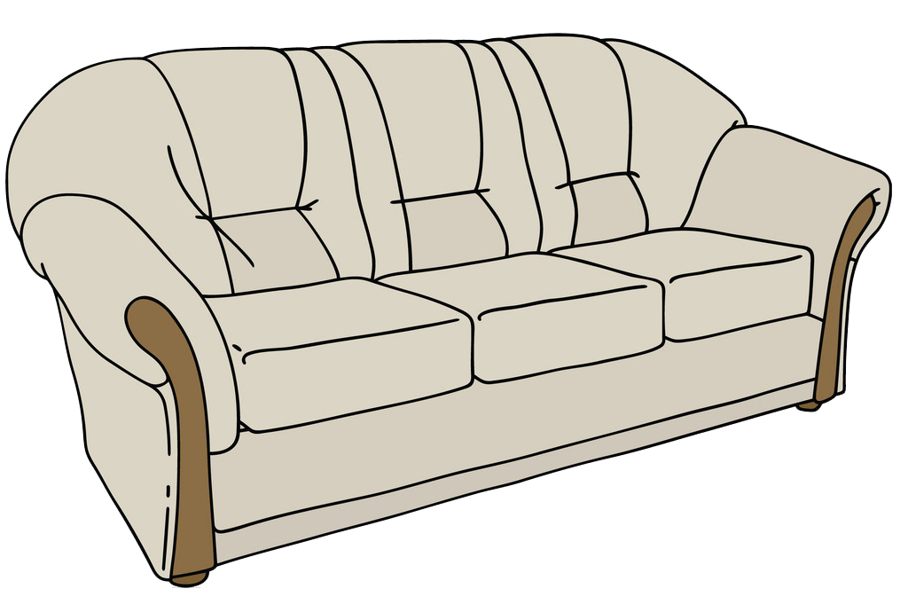 Couch clipart transparent 3