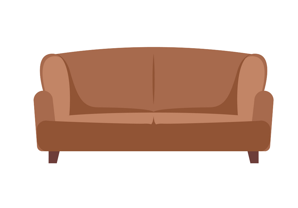 Couch clipart transparent 5
