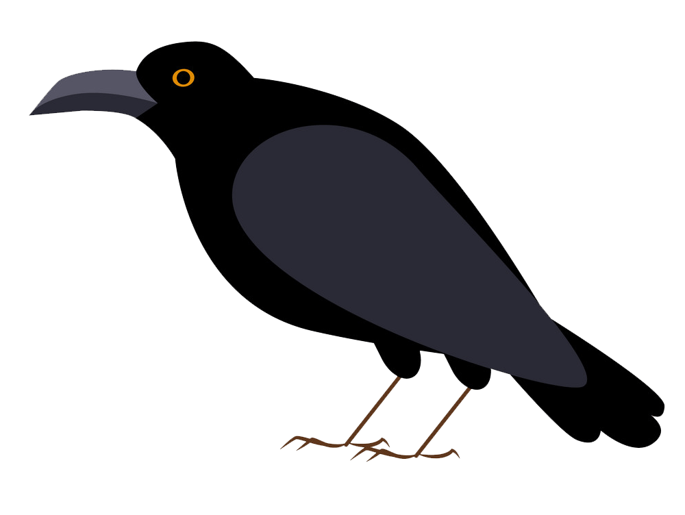 Crow clipart transparent 1