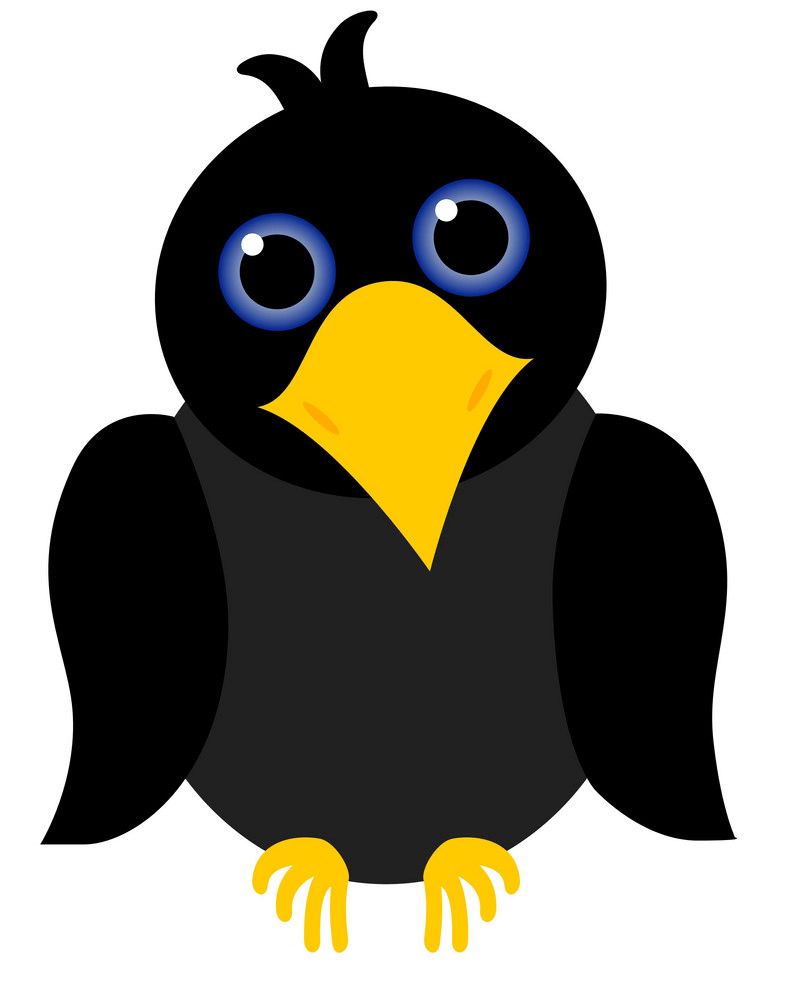 Cute Crow clipart