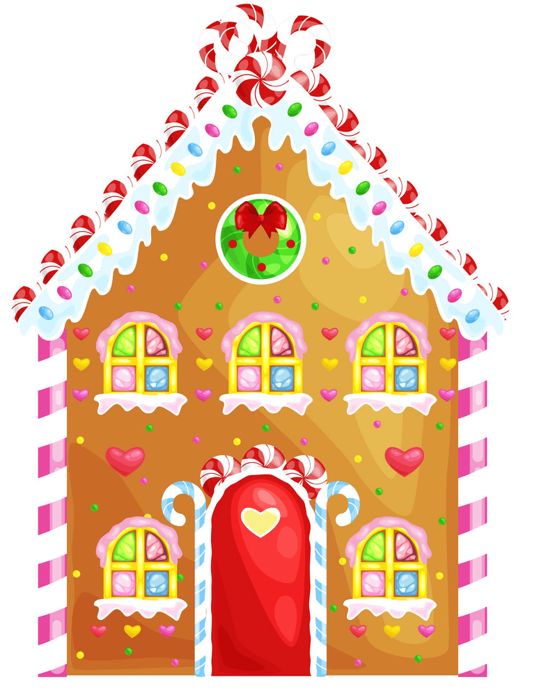 Cute Gingerbread House clipart