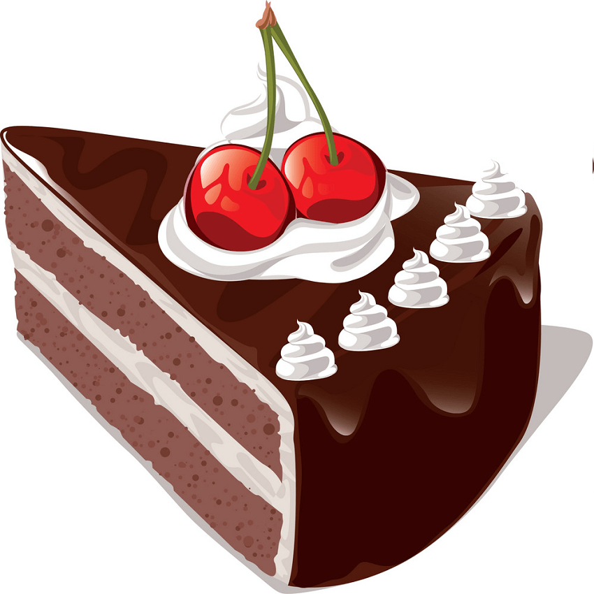 Delicious Chocolate Cake clipart