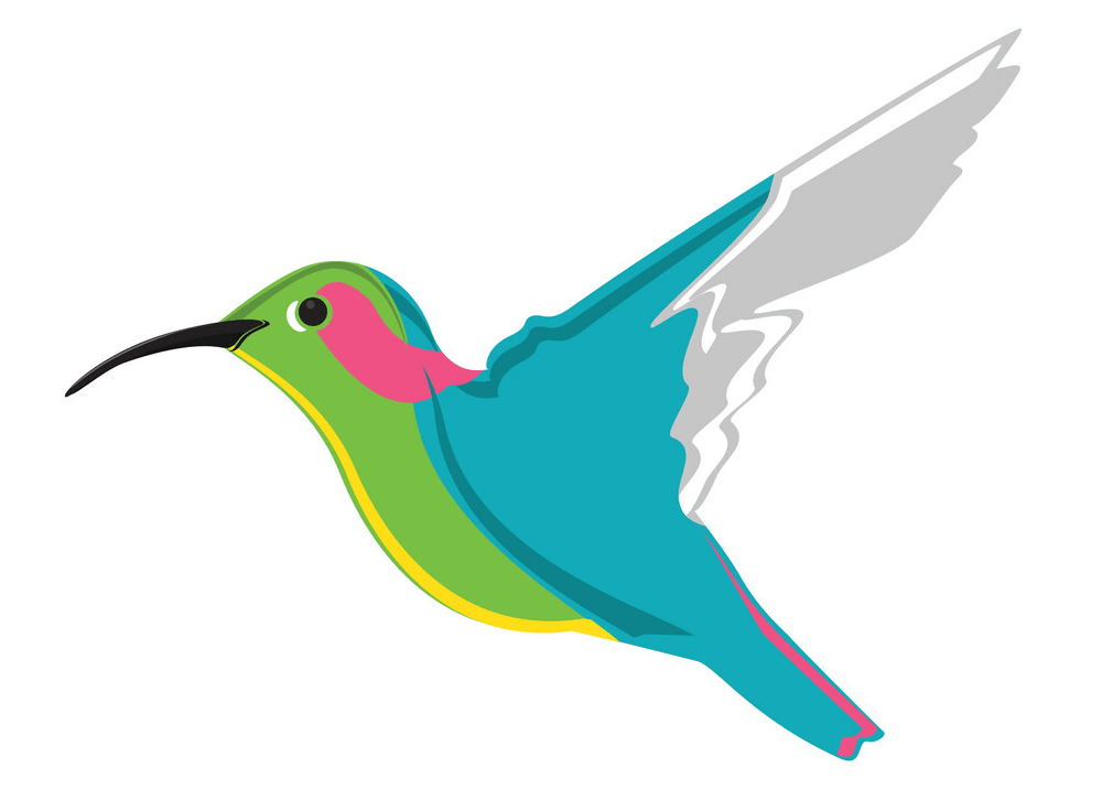 Flying Hummingbird clipart