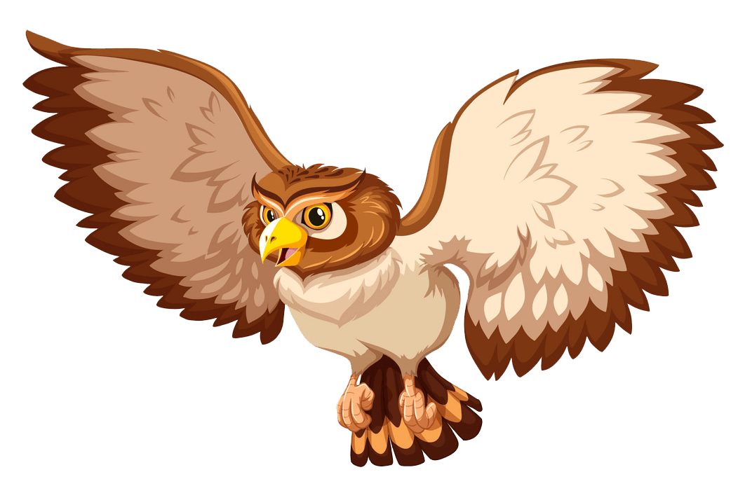 Flying Owl clipart transparent