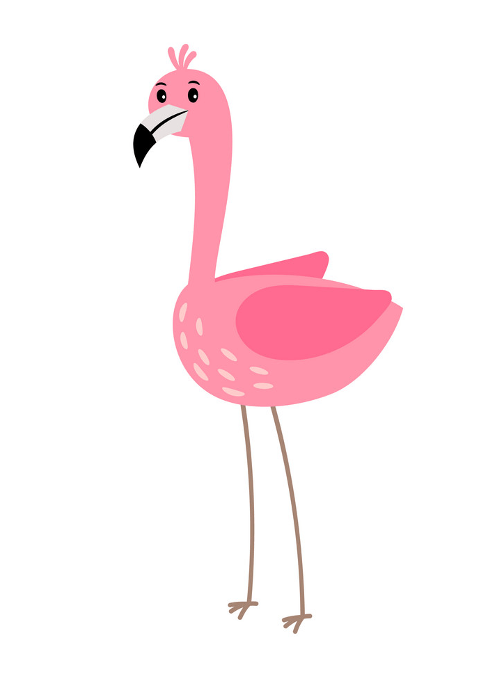 Funny Flamingo clipart