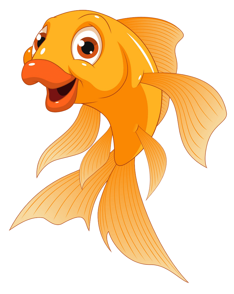 Funny Goldfish clipart transparent