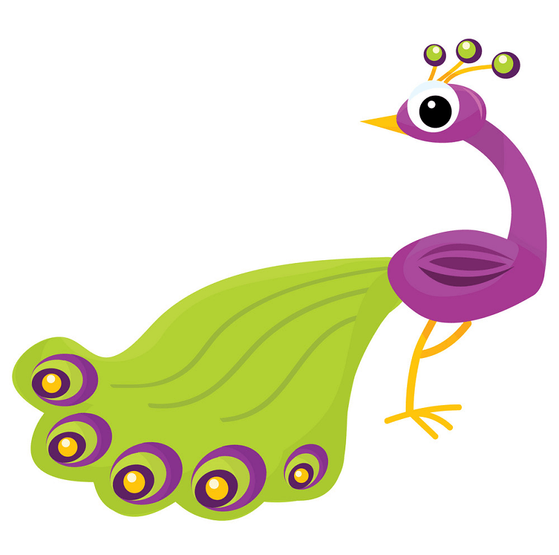 Funny Peacock clipart