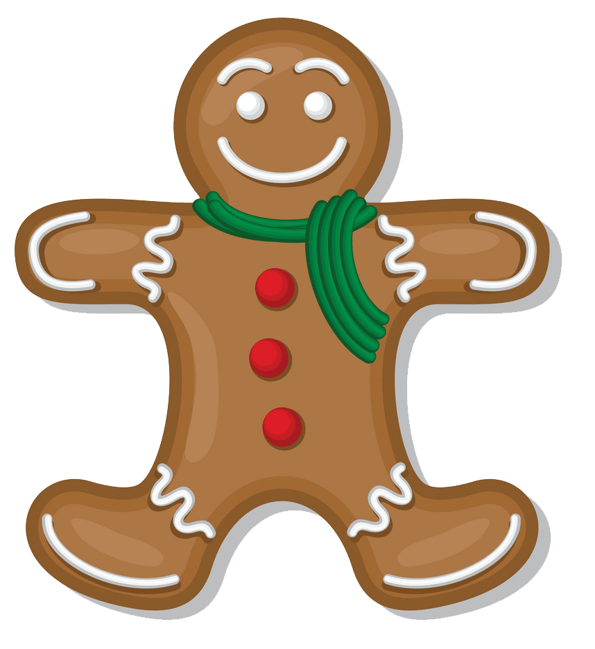 Gingerbread Man clipart transparent