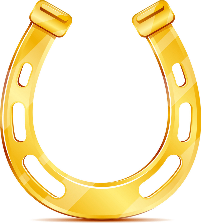 Gold Horseshoe clipart