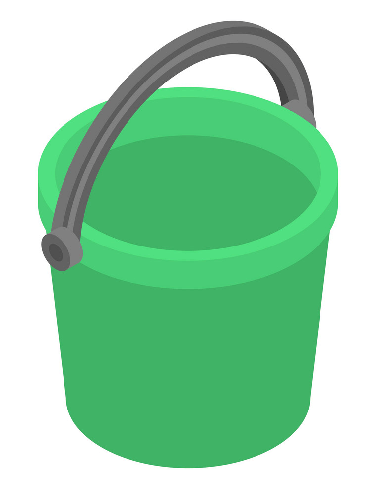 Green Bucket clipart