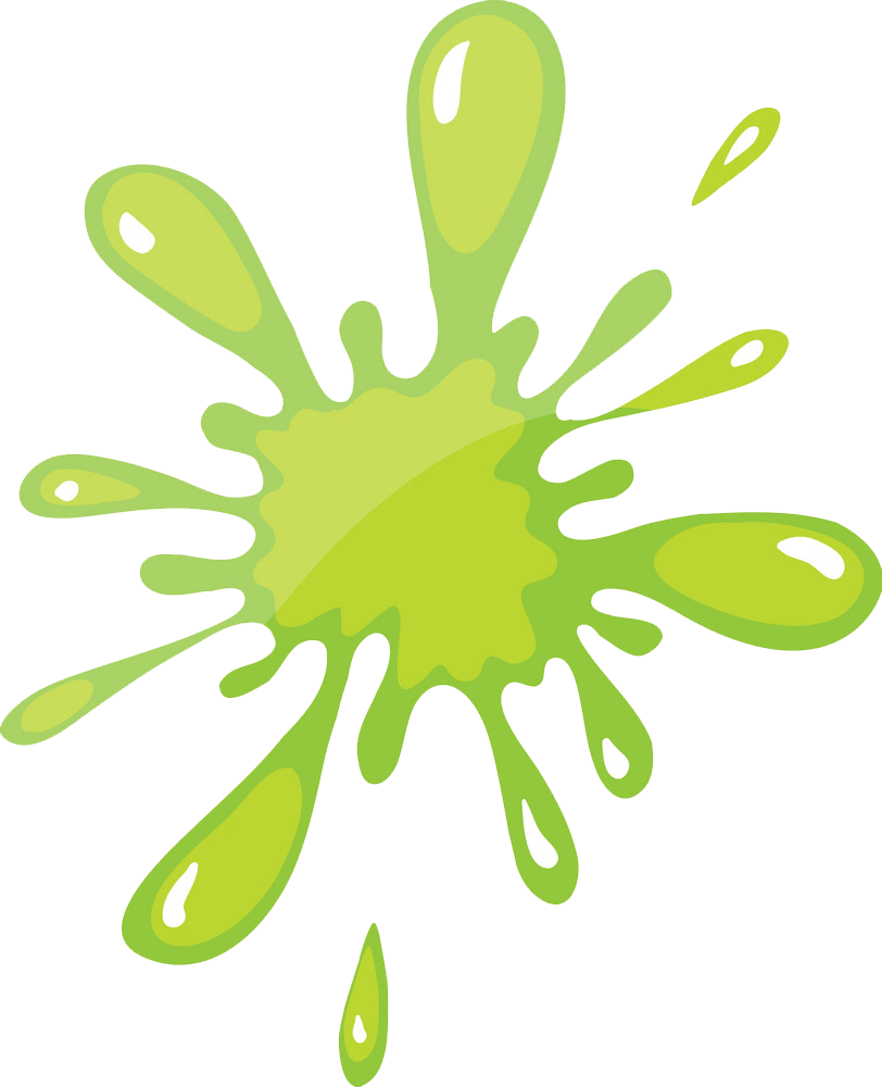 Green Paint Splatter clipart transparent