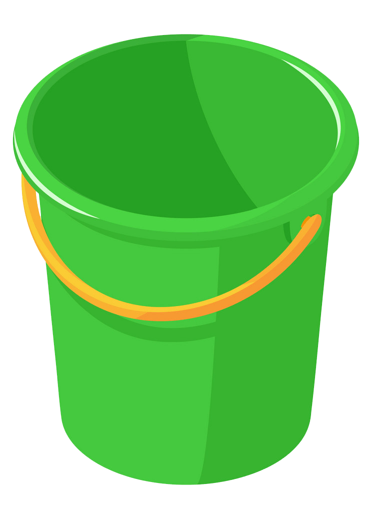 Green Plastic Bucket clipart transparent