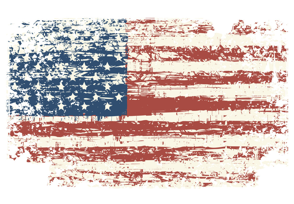Grunge Art American Flag clipart 1