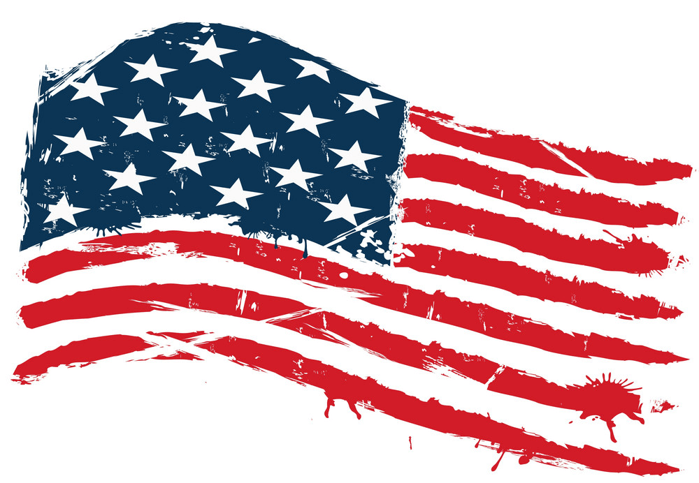 Grunge Art American Flag clipart 6