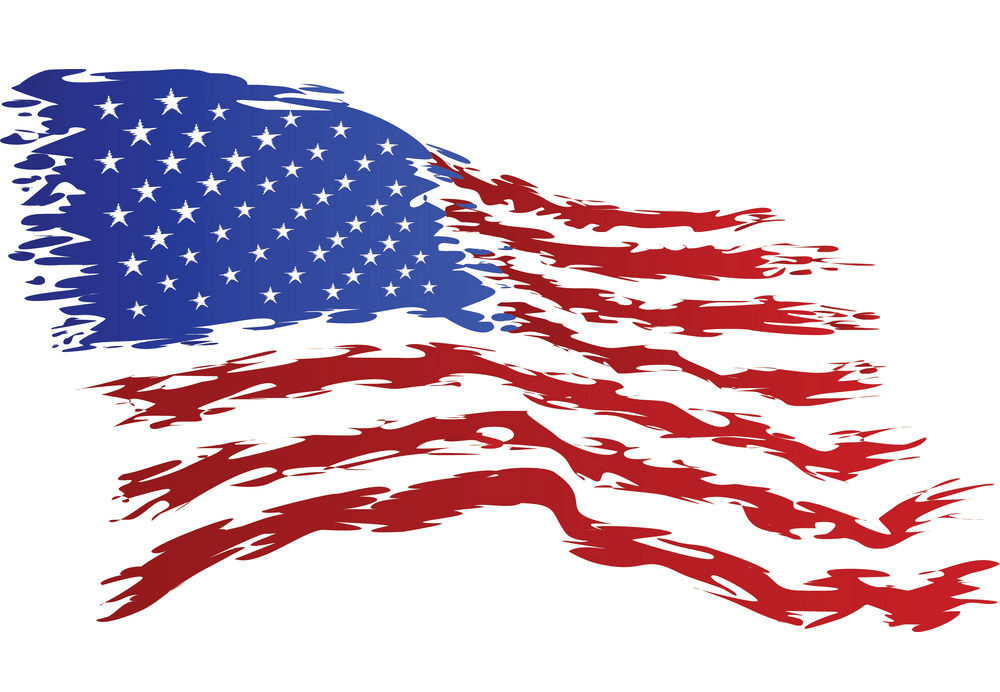Grunge Art American Flag clipart