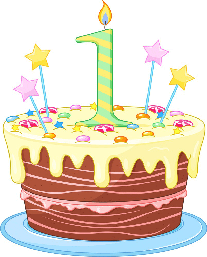 Happy Birthday Cake clipart 1