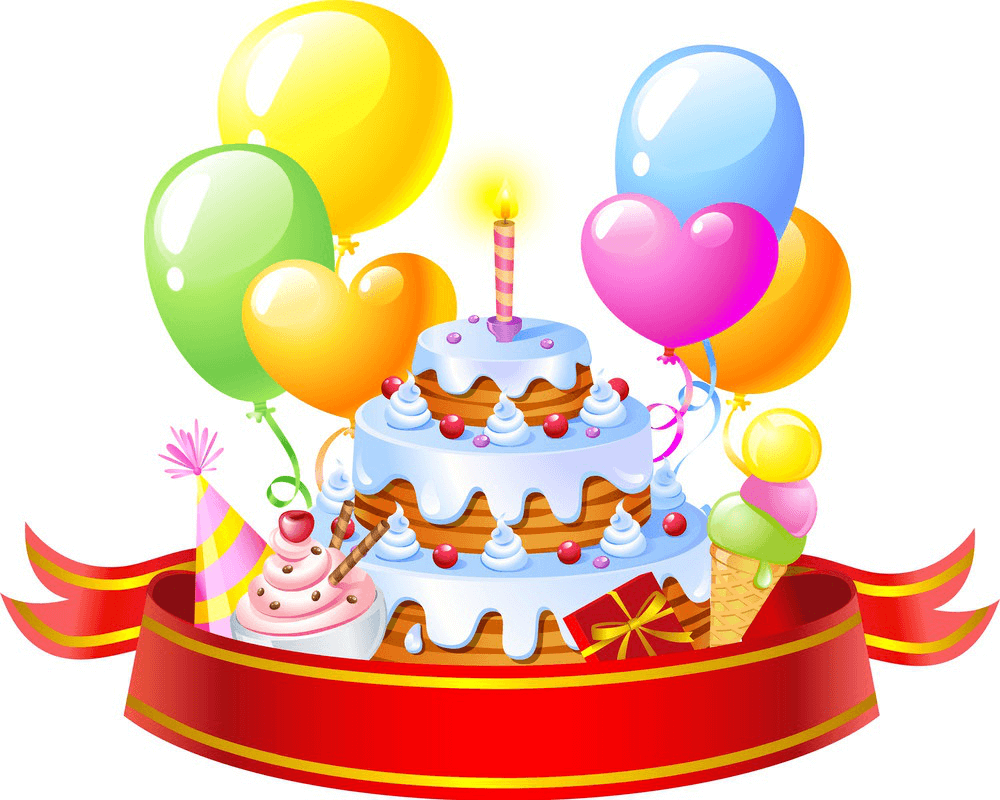 Happy Birthday Cake clipart 2