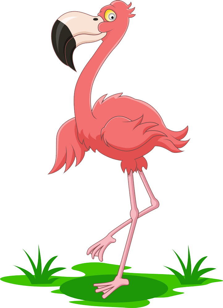 Happy Flamingo clipart transparent