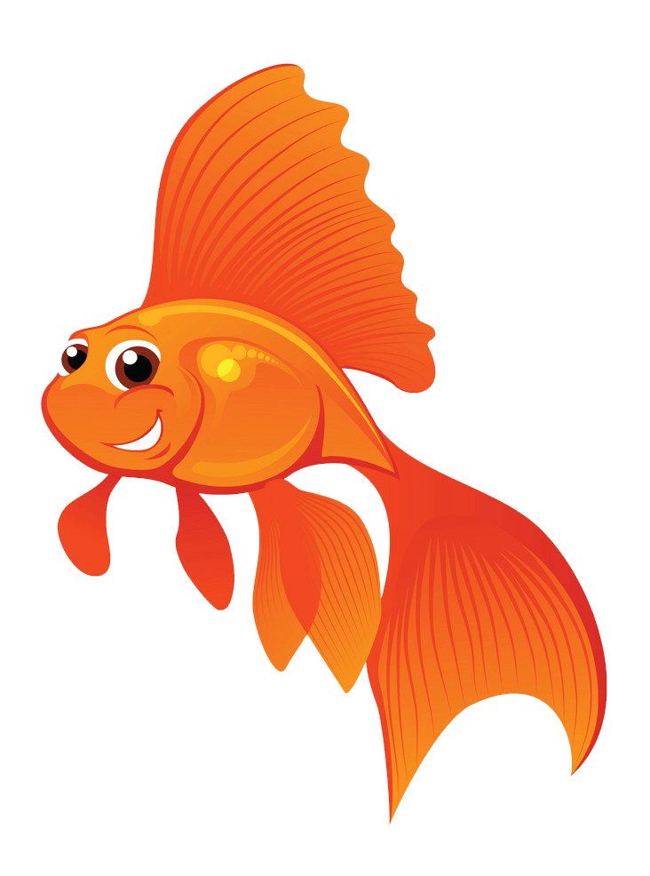 Happy Goldfish clipart transparent