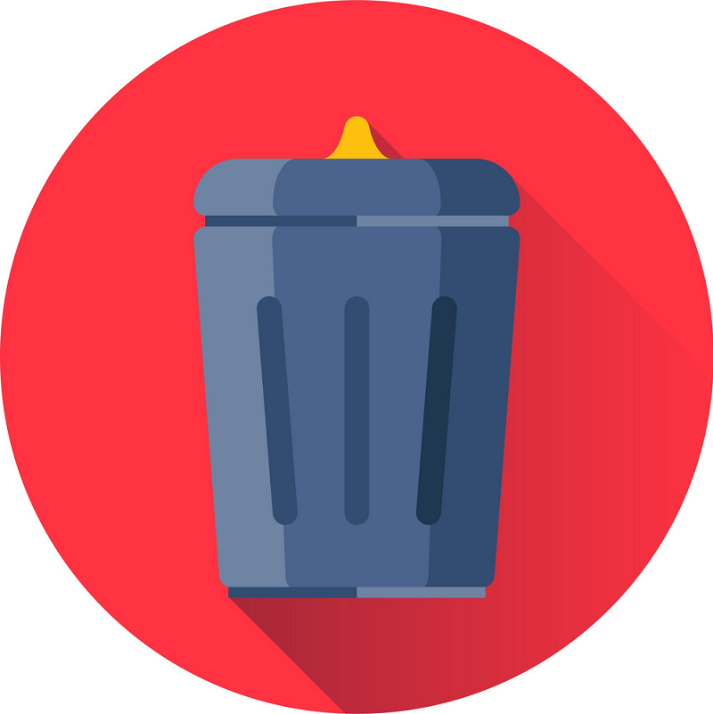 Icon Trash Can clipart 1