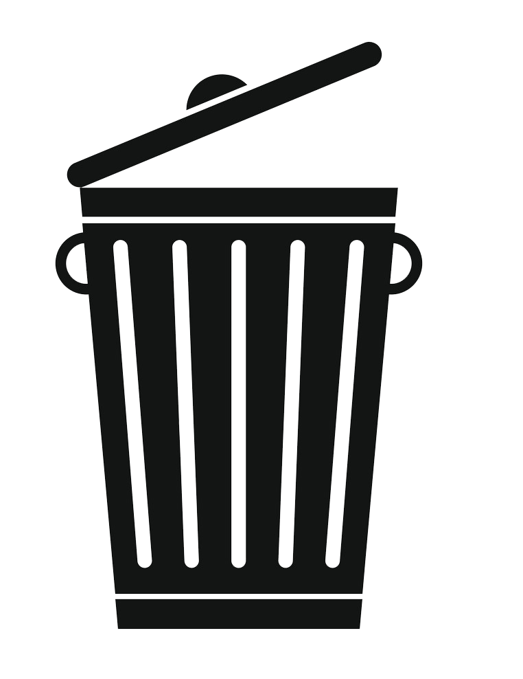 Icon Trash Can clipart transparent