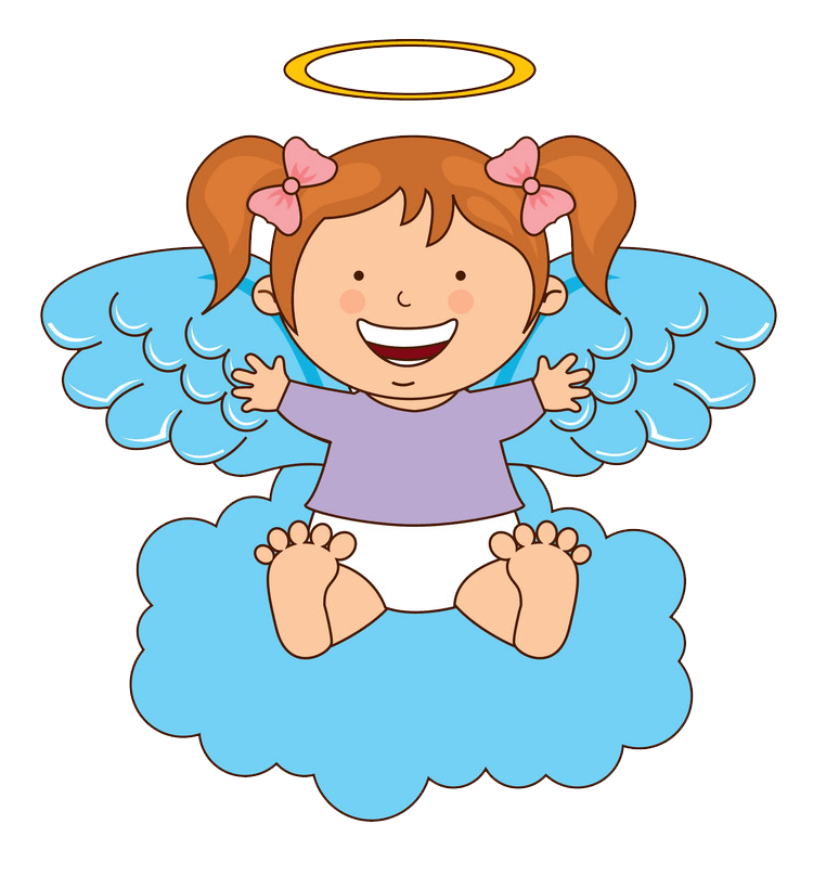 Little Baby Angel clipart transparent