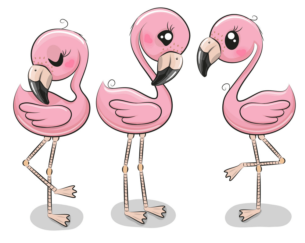 Little Flamingos clipart