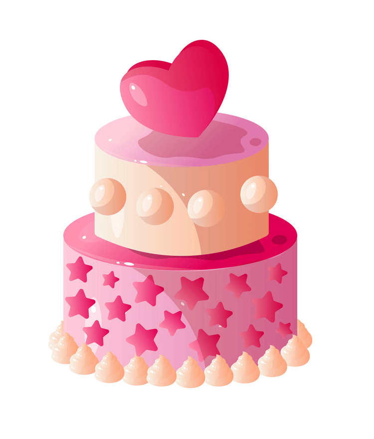 Lovely Birthday Cake clipart