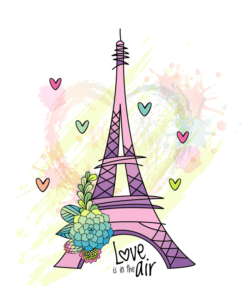 Lovely Eiffel Tower clipart