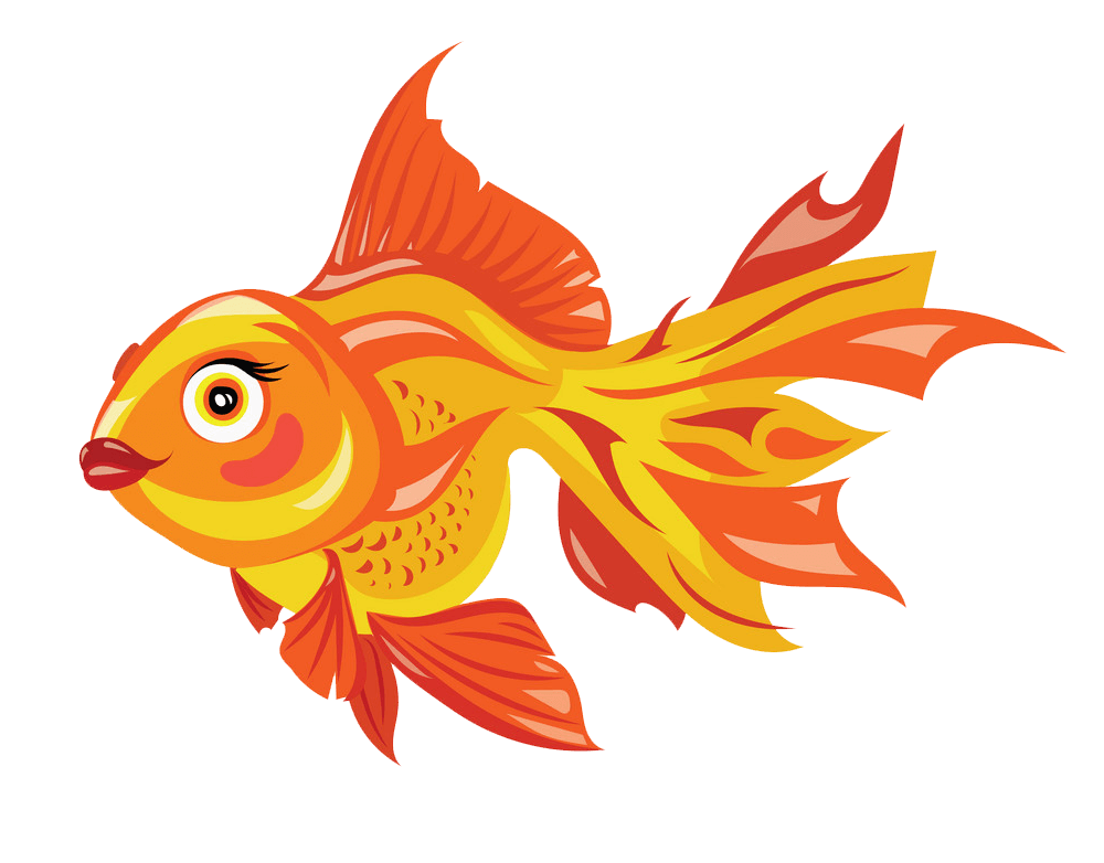 Lovely Goldfish clipart transparent
