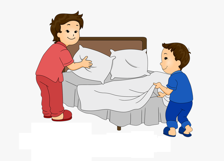 Making Bed clipart